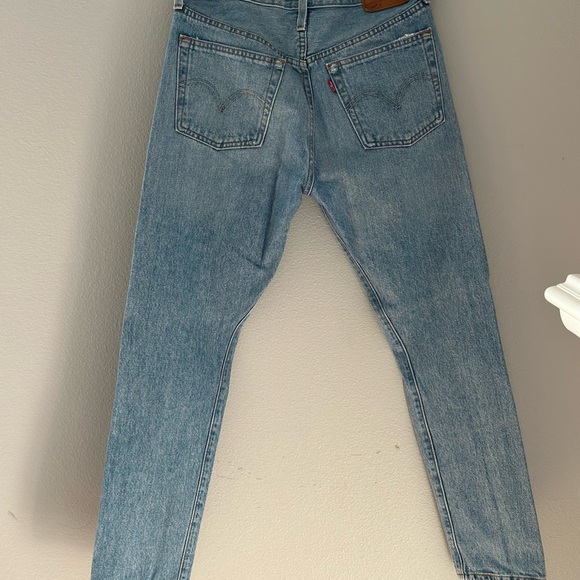 LEVI'S Premium 501 S Jeans Women's W27/L28 High Rise Ripped Distressed - Picture 2 of 11